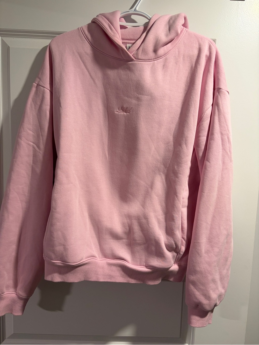 LSKD Go-To Script Oversized Hoodie - Marshmallow